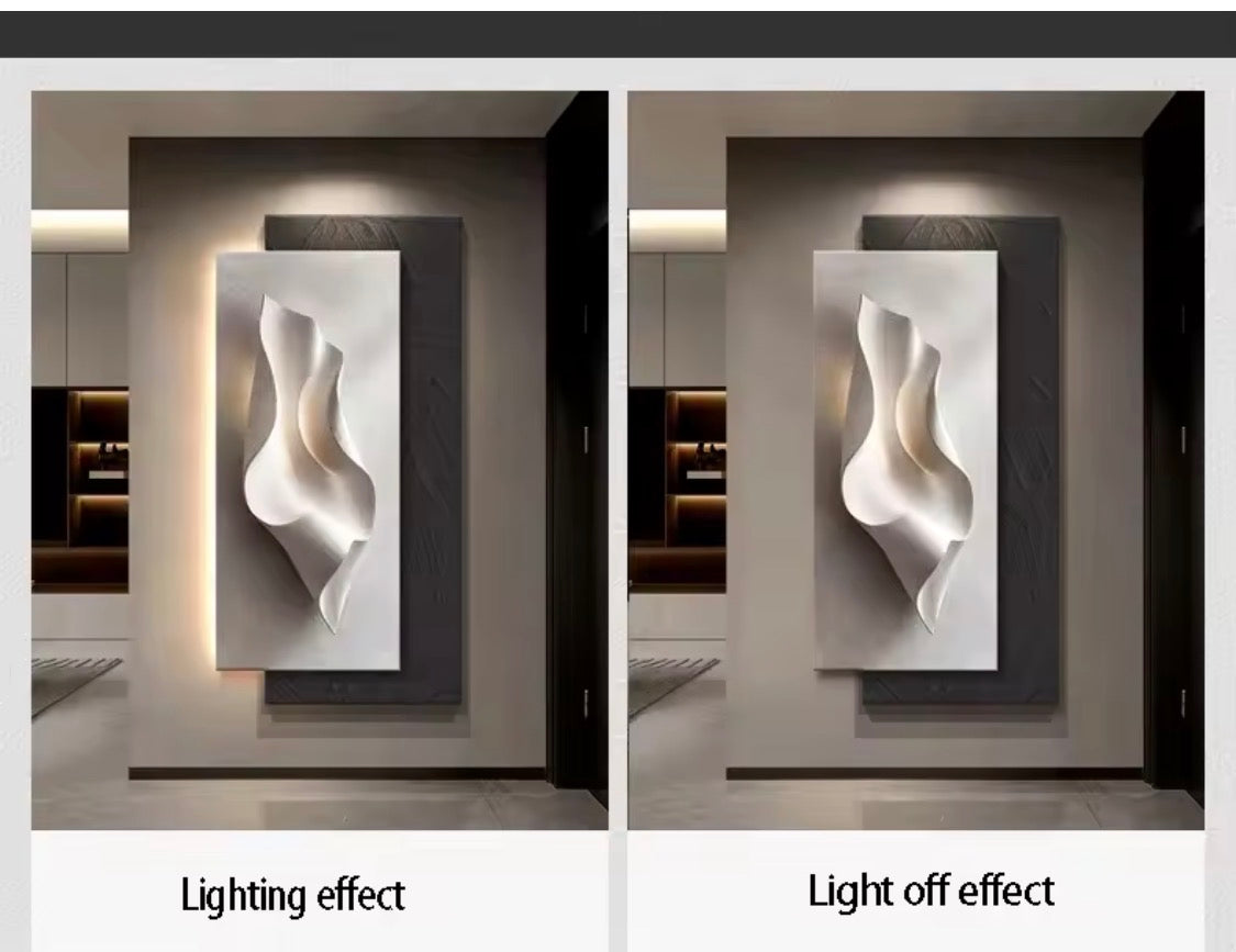 3D wall Art with light