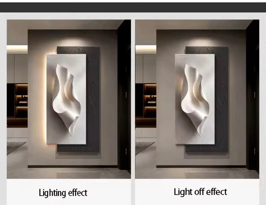 3D wall Art with light