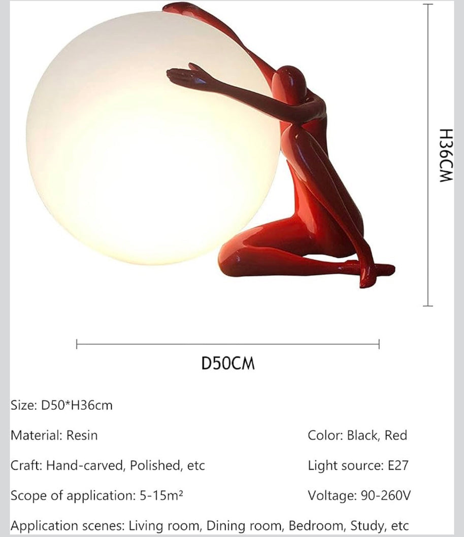 Humanoid Table top light sculpture