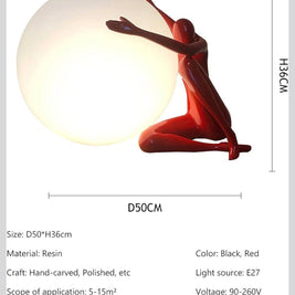 Humanoid Table top light sculpture