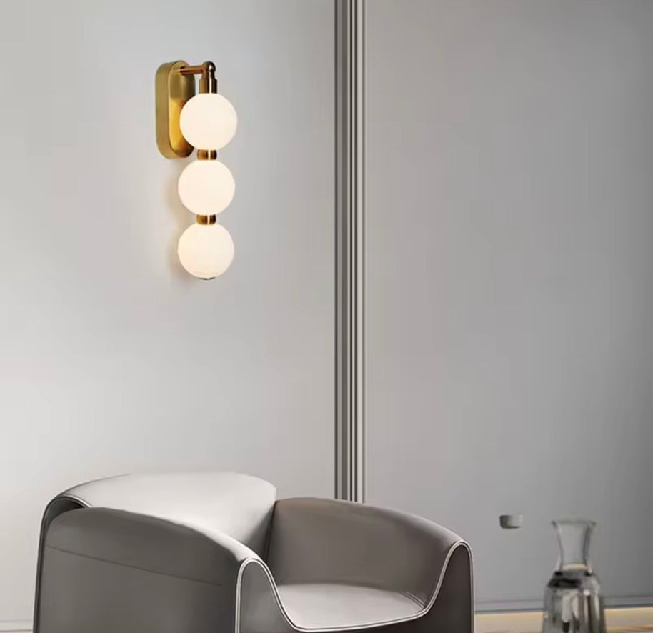 White Acrylic wall sconce