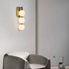 White Acrylic wall sconce
