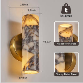 Alabaster Marble Wall light set (2pack)