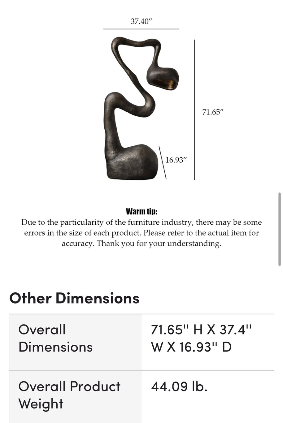 Statusque Lamp