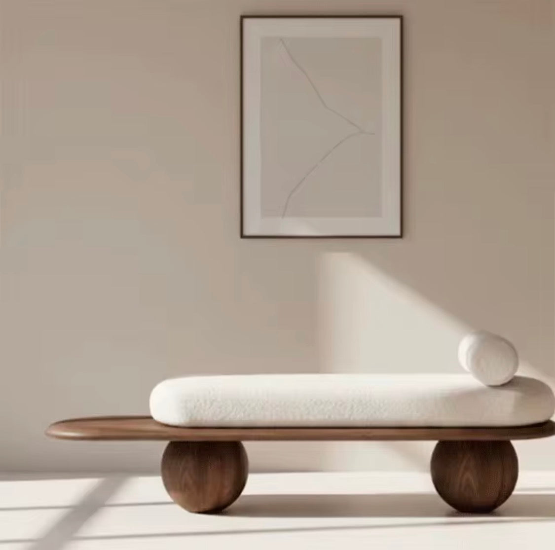 Glenn Nordic Entryway bench