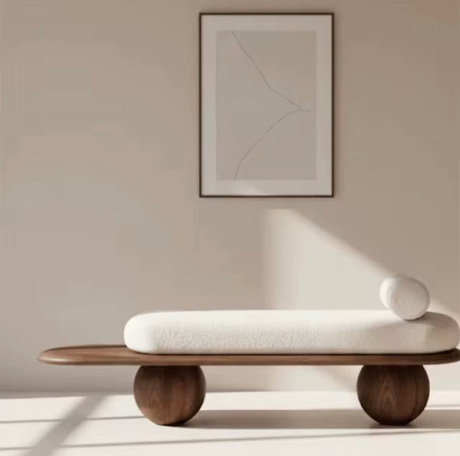 Glenn Nordic Entryway bench