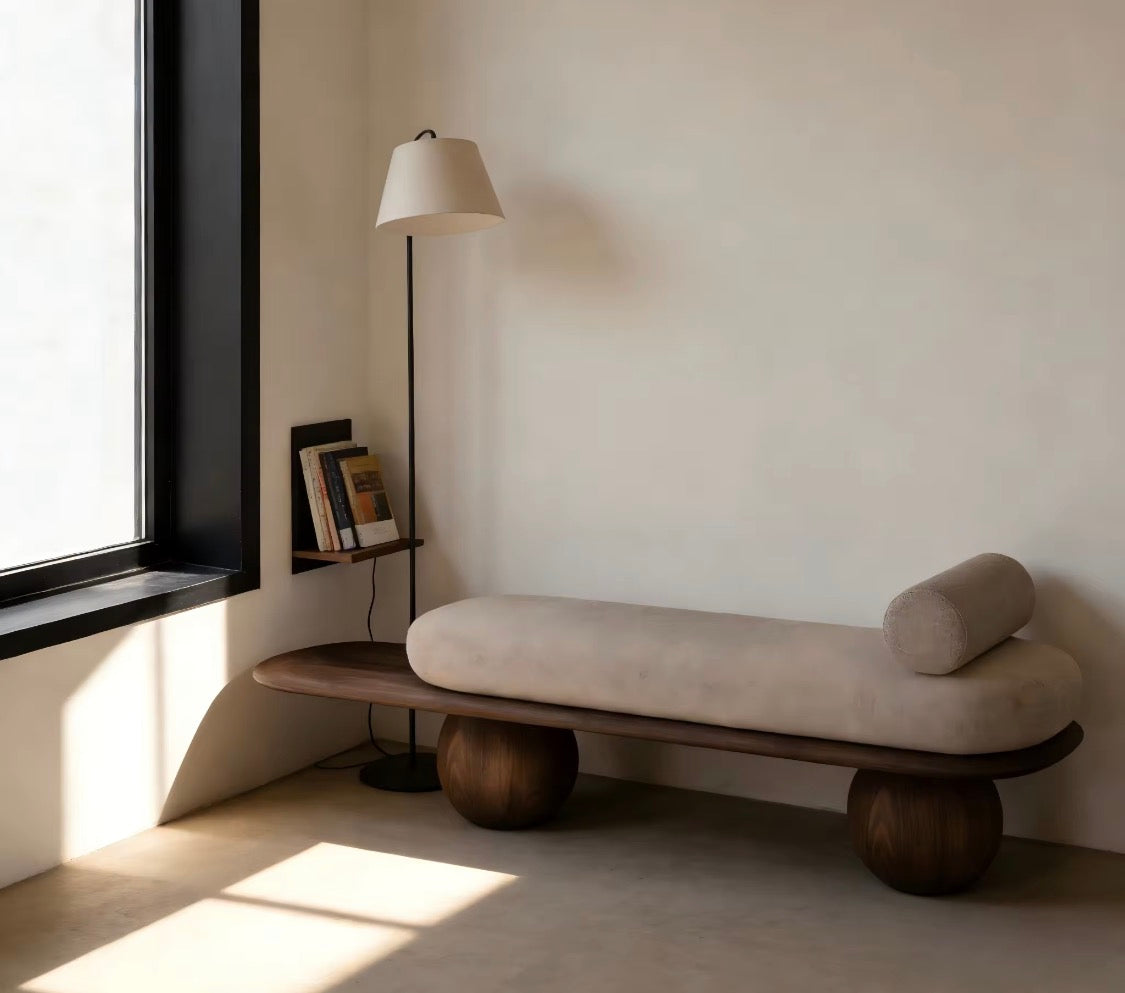 Glenn Nordic Entryway bench