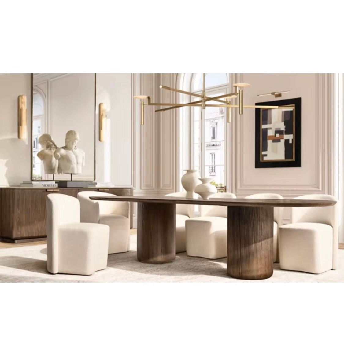Leonardo Oval dining table