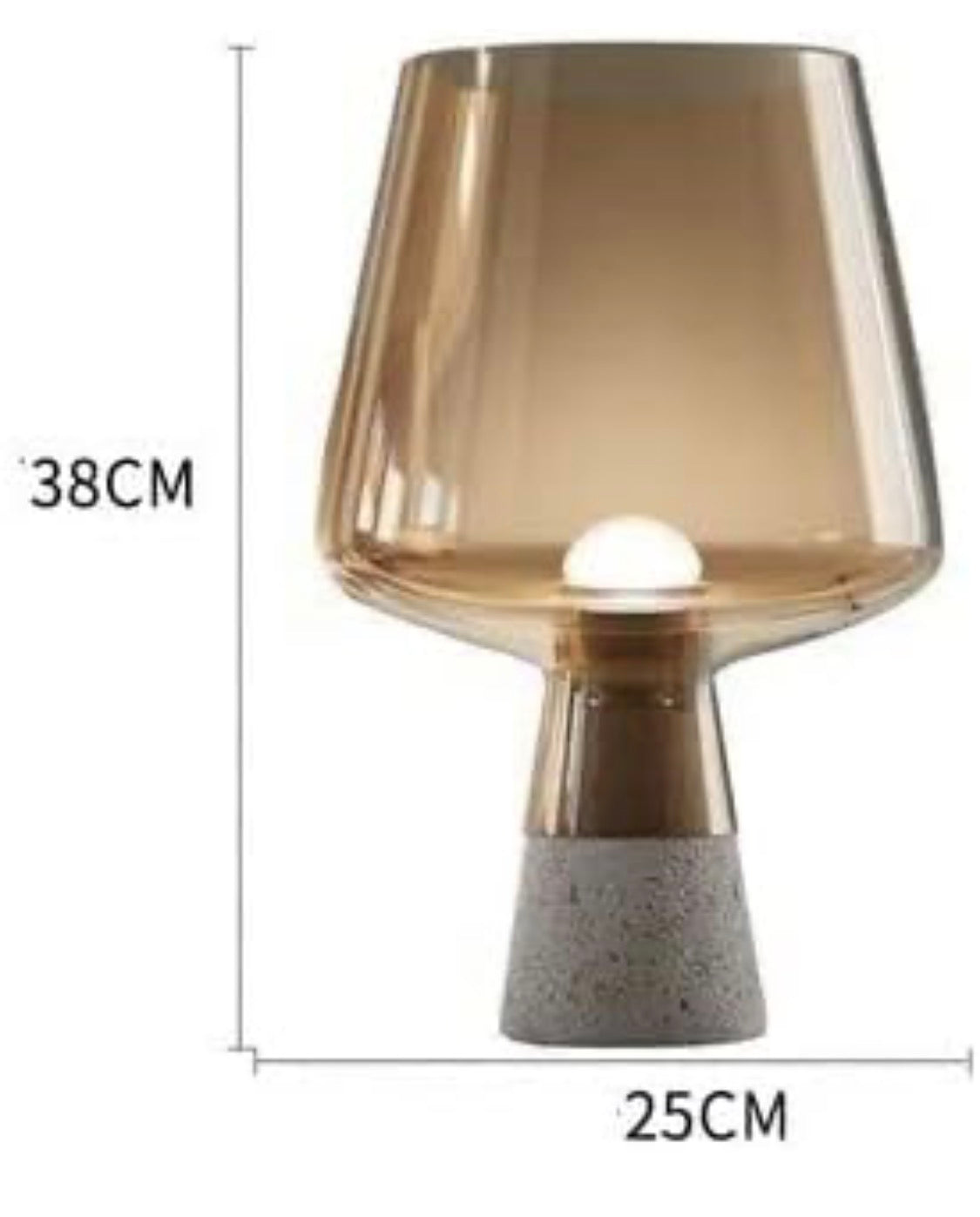 Cognac table lamp