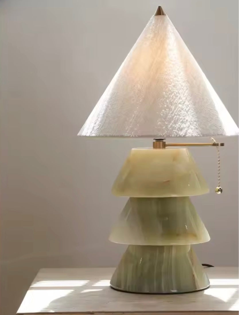 Powder Jade Table Lamp