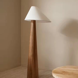 Sally Tapered Oakwood Lamp