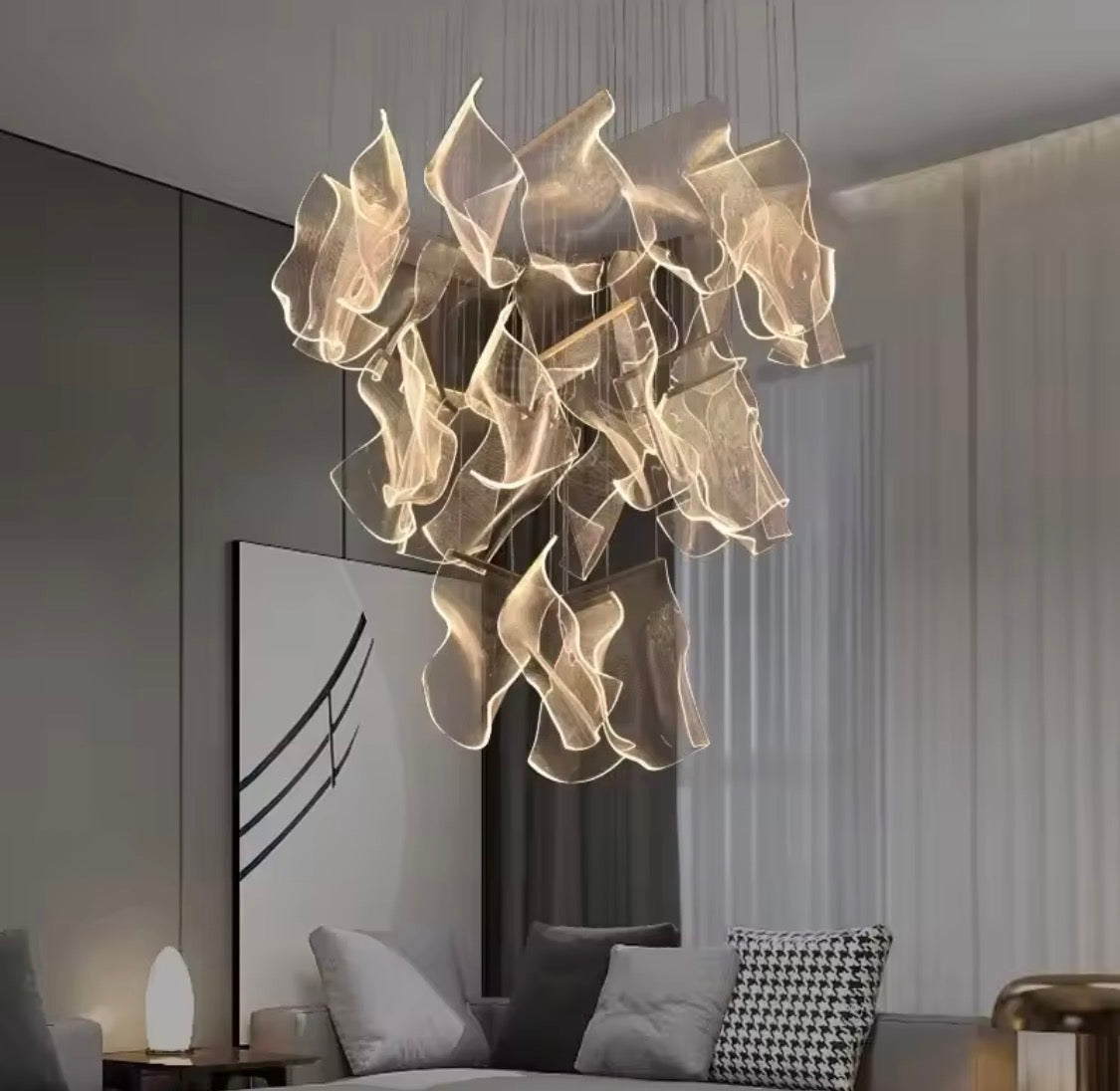 Rotating Chandelier Light